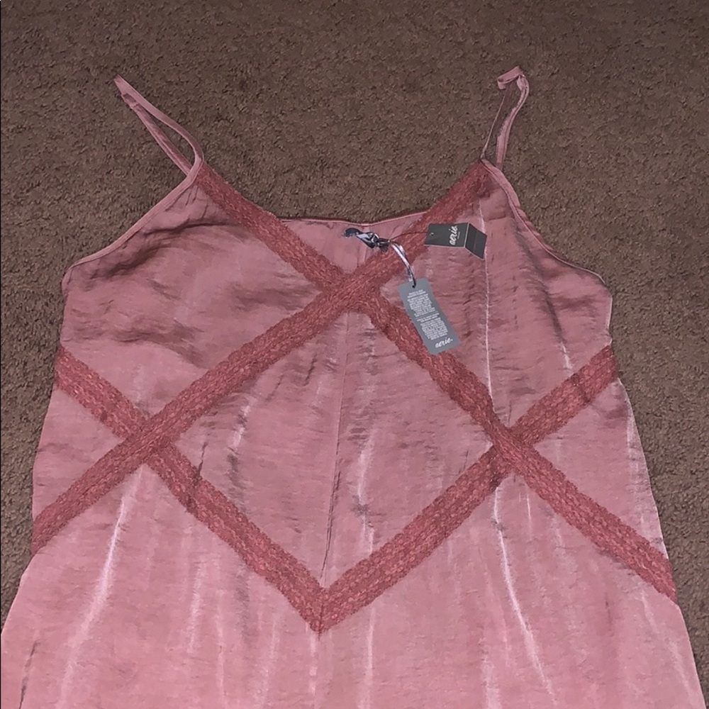 NEVER WORN lace trimmed romper